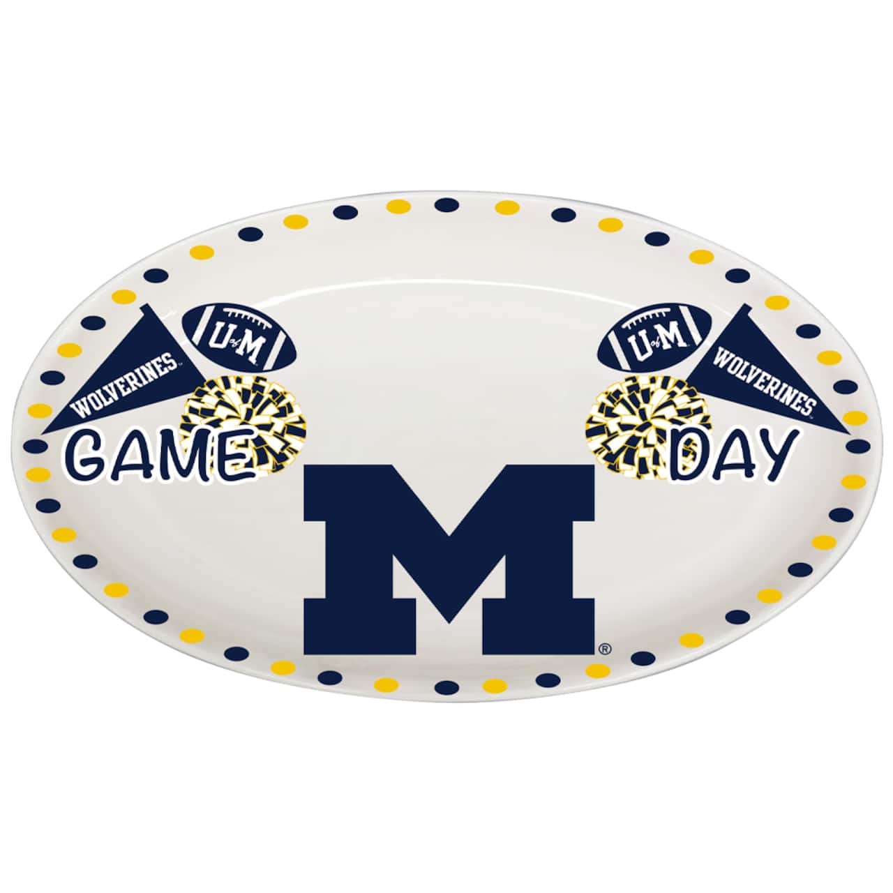 The Memory Company 12" NCAA College Ceramic Platter